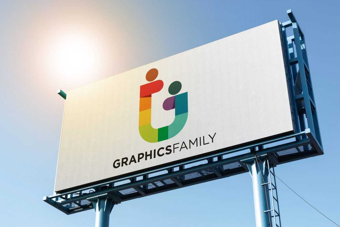 Logo Mockup on Big Billboard