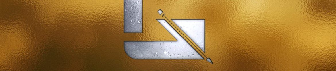 Logo Mockup on Golden Texture Background