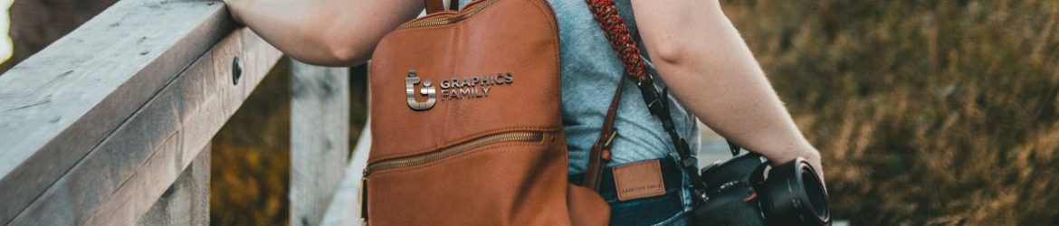 Logo Mockup on Women Leather Bag Logo Mockup on Women Leather Bag