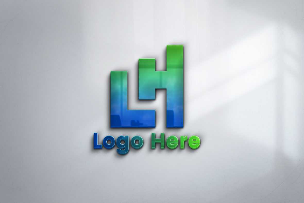 Logo Mockup with 3D Logo