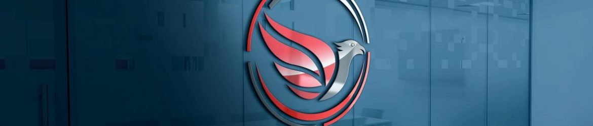 Logo web template colored bird design