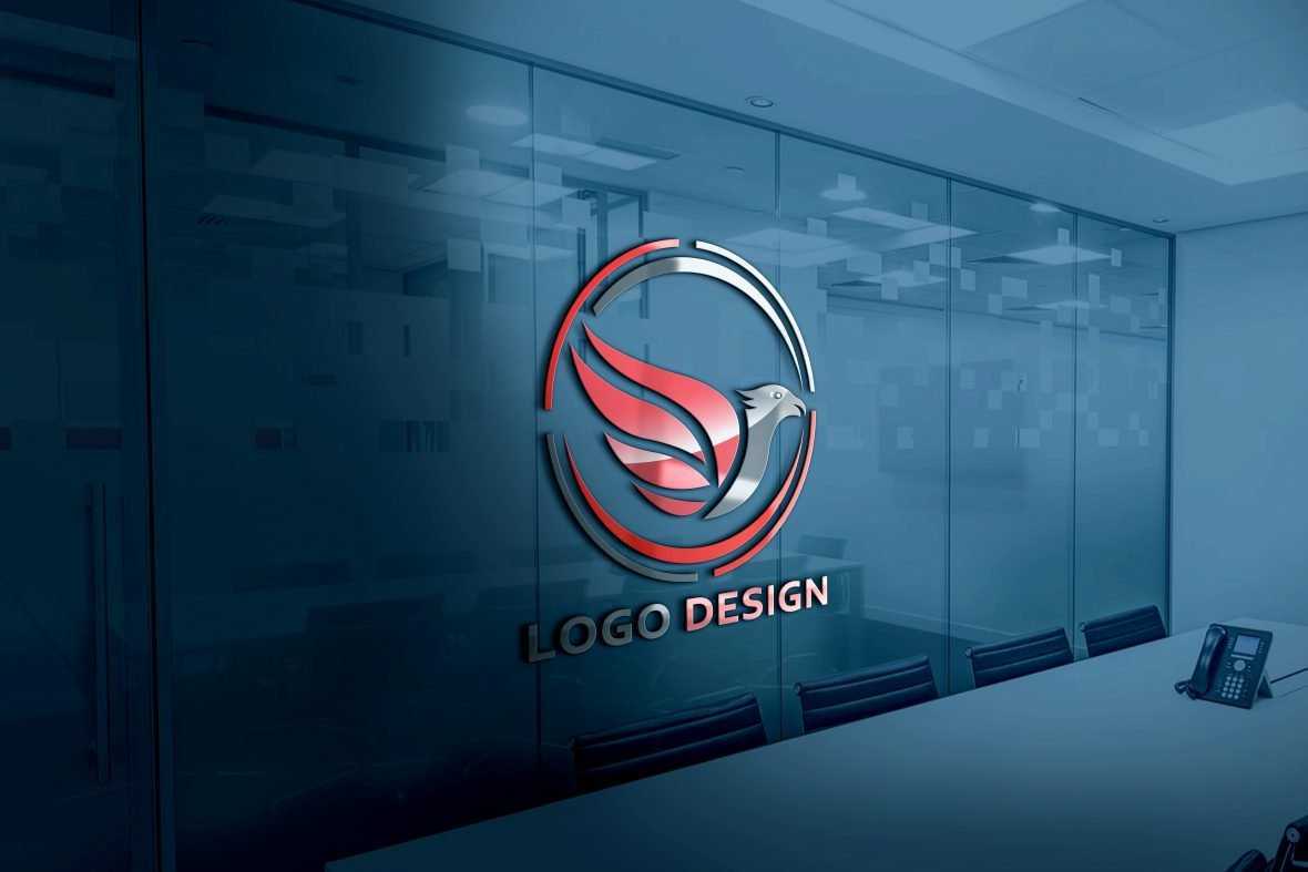 Logo web template colored bird design