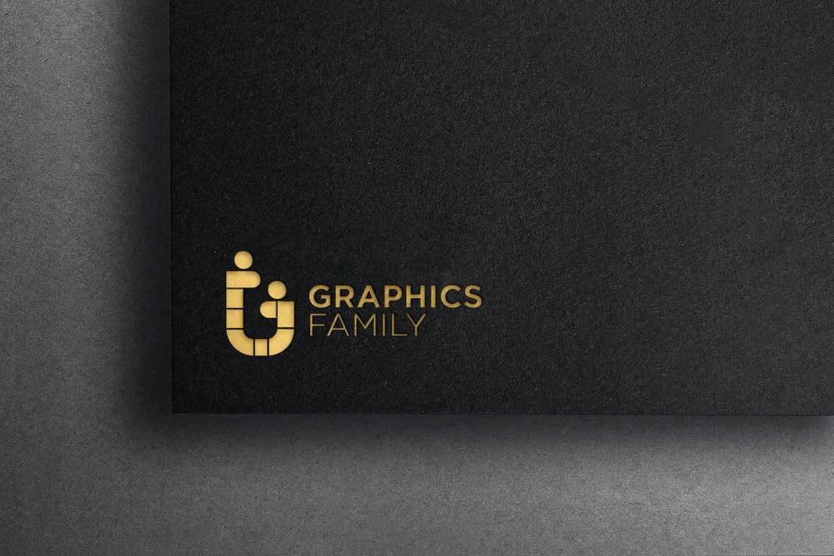 Luxurious Gold Embossed Logo Mockup