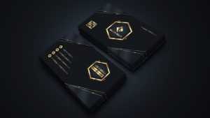 Luxury Black Business Card Design