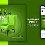 Luxury Furniture Social Media Instagram Post Design