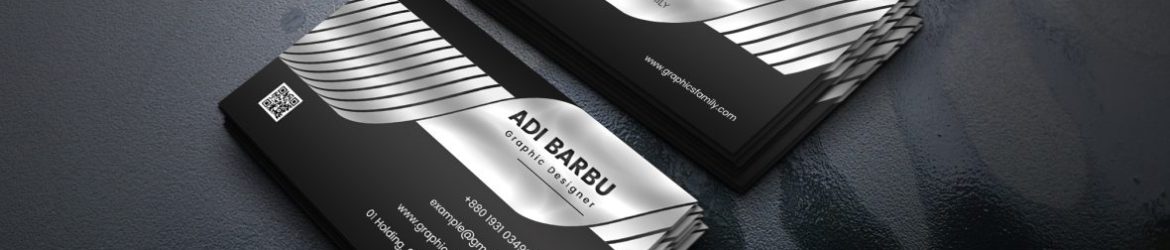 Luxury Silver Business Card Design