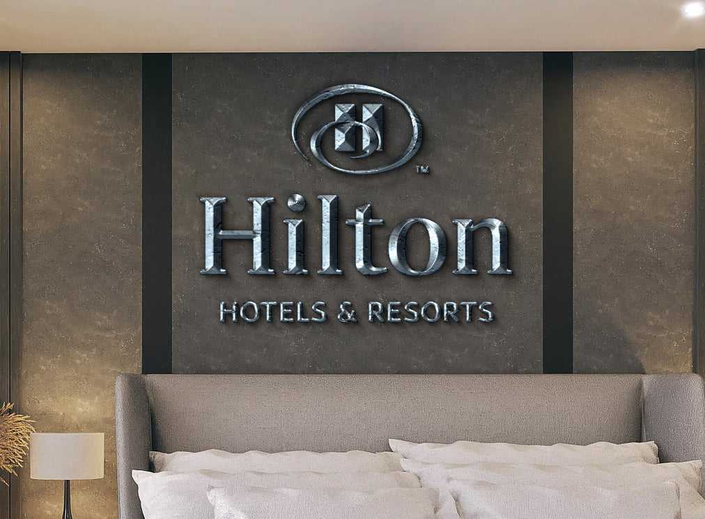 Luxury Villa With King Bed Logo Mock-up