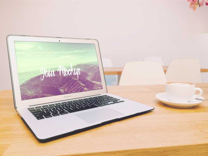 Macbook Air Mockup Free PSD
