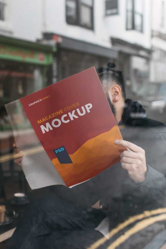 Magazine Reading Mockup