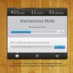 Maintenance Mode - Template para Blogger Maintenance Mode
