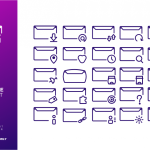 Message Icon set