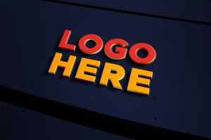 Metal Logo Effect Mockup