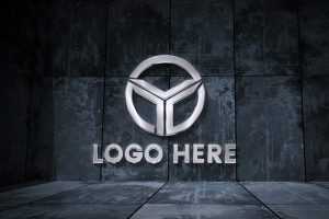 Metal Room Logo Mockup