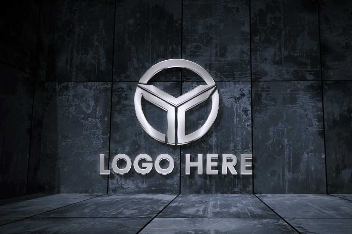 Metal Room Logo Mockup