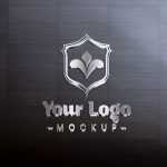 Metallic Logo Mockup on Tiles Wall - Download Grátis Metallic Logo Mockup on Tiles Wall