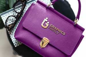 Metallic Purse Logo Mockup