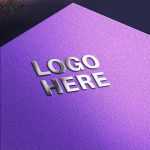 Metallic Shine Logo Mockup - Download Grátis Metallic Shine Logo Mockup