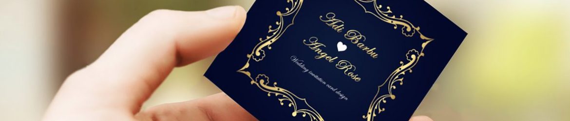 Mini Wedding Invitation Design PSD