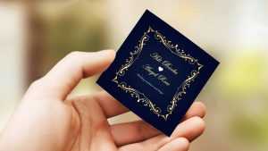 Mini Wedding Invitation Design PSD