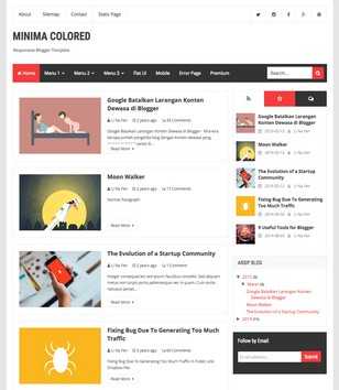 Minima Colored Responsive
