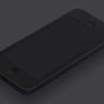Minimal Black iPhone Template