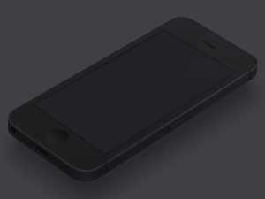 Minimal Black iPhone Template