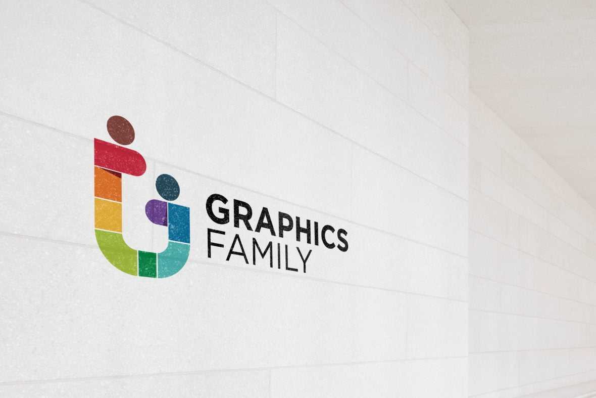 Minimal Clean White Wall Logo Mockup
