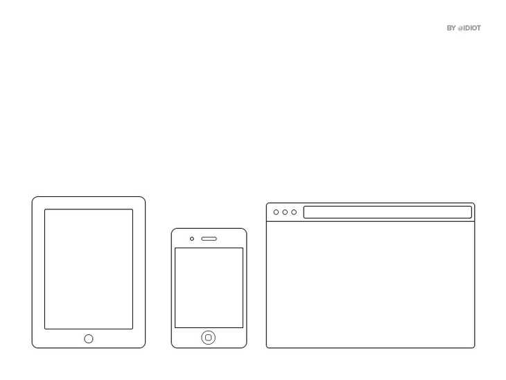 Minimal iOS & Browser Frames