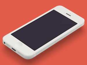 Minimal iPhone 5 Template PSD