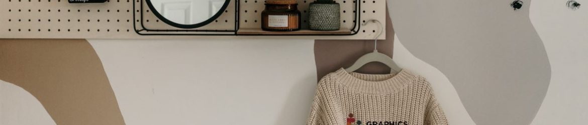 Minimal Sweater And Book Logo Mockup