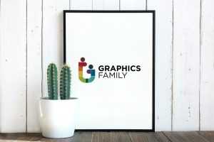 Minimal Wooden Frame Logo Mockup