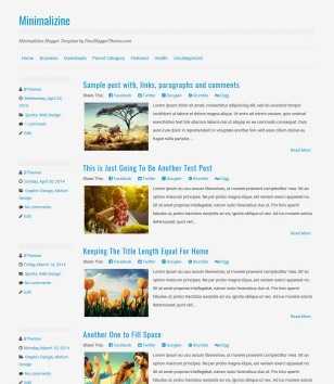 Minimalizine Responsive