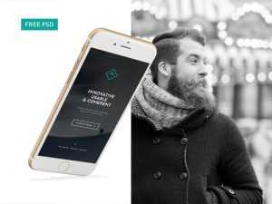 Mobile Homepage PSD