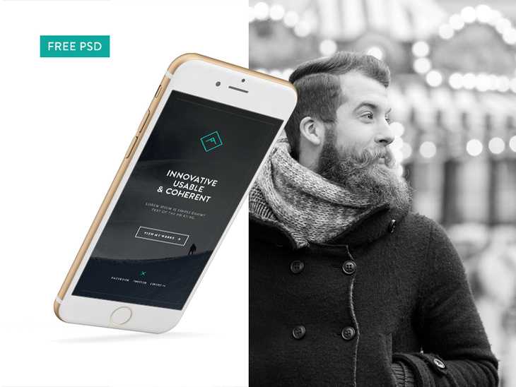 Mobile Homepage PSD