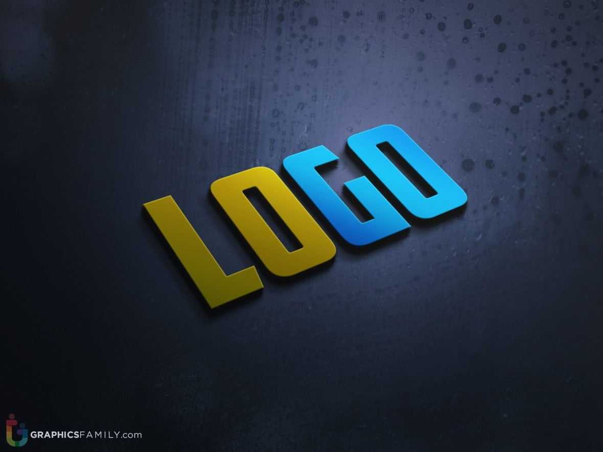Modern 3D Logo Mock-UP