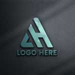 Modern 3D Logo Mockup on Black Wall - Download Grátis Modern 3D Logo Mockup on Black Wall