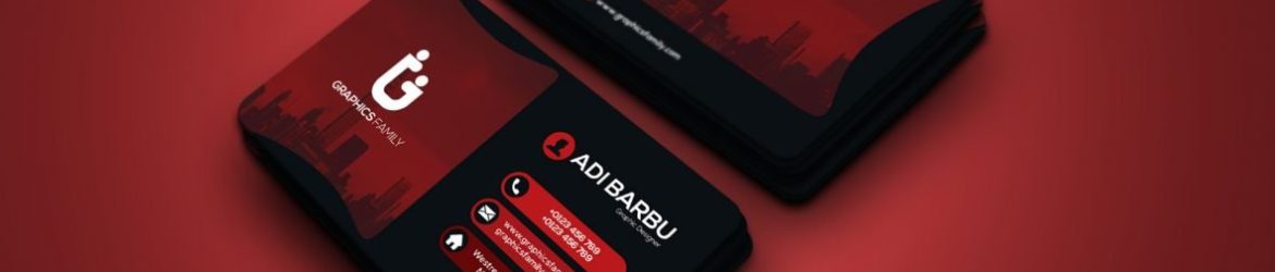 Modern Black and Red Elegant Visit Card Template Design Modern Black and Red Elegant Visit Card Template Design