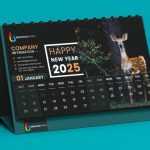 Modern Calendar In Flat Style Free PSD