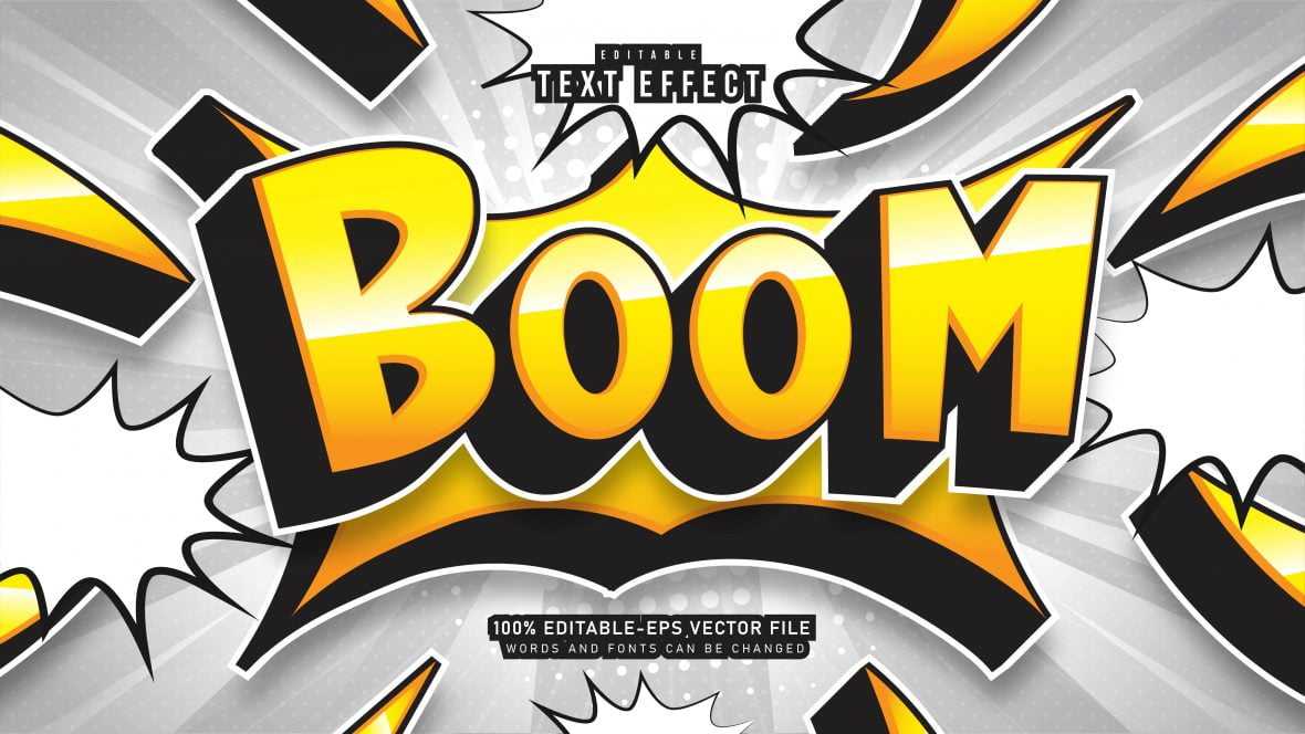 Modern Cartoon Style Text Effect