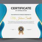Modern certificate award template design vector illustration