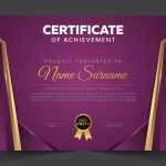 Modern Certificate of Honor Ready to Print Template