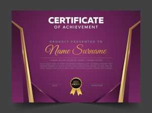 Modern Certificate of Honor Ready to Print Template