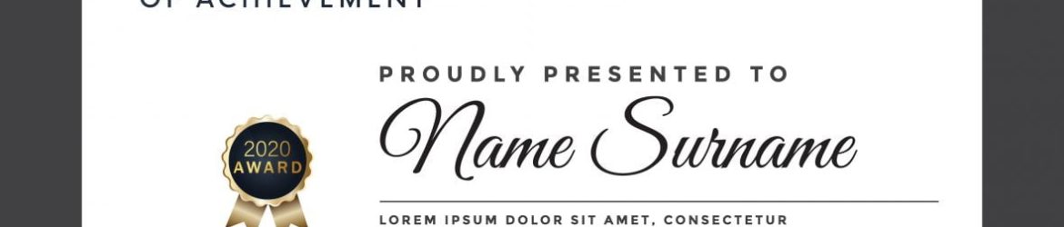 Modern diploma template