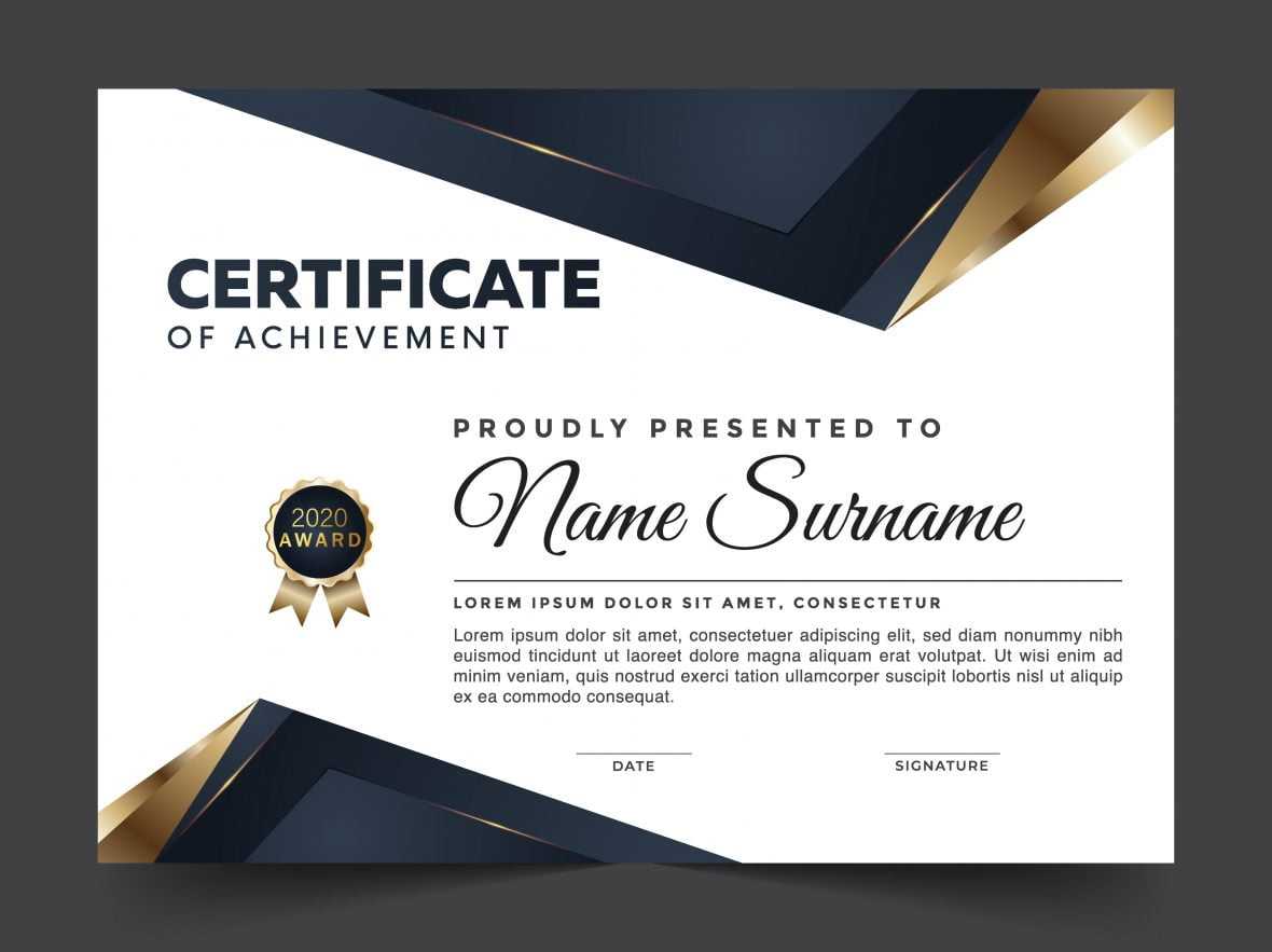 Modern diploma template