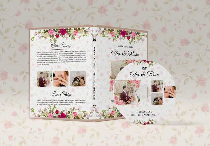 Modern DVD Cover Design Template psd