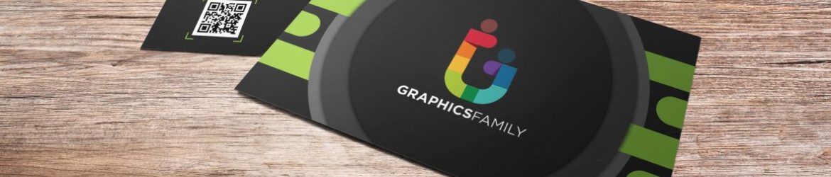 Modern Green And Black Business Card Template
