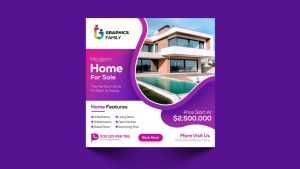Modern Home Sale Ad Design Template