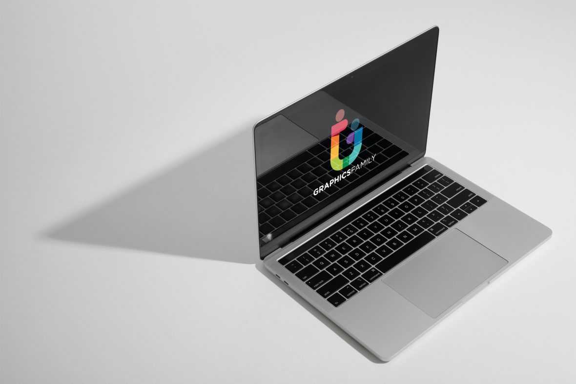 Modern iMac Screen Logo Mockup