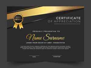 Modern luxury diploma template design