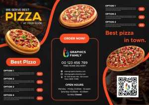 Modern Pizza Menu Design